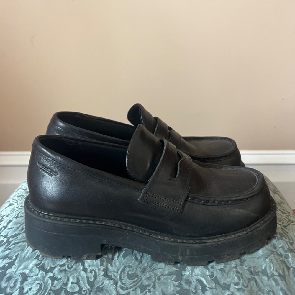 Vagabond Leather Penny Loafer Sz 38